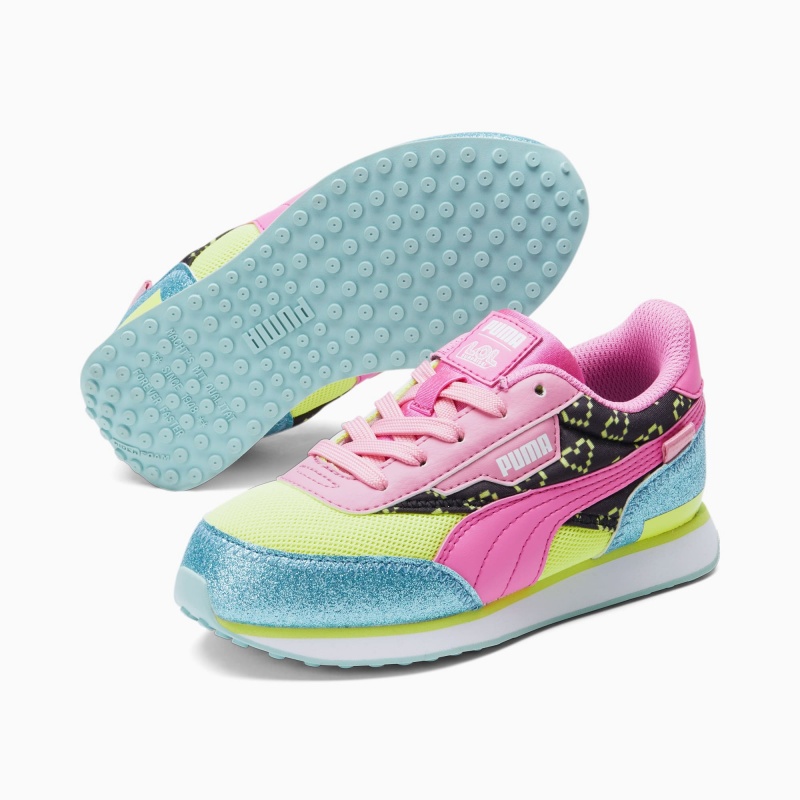 Tenis Puma Puma X L.O.L. Surprisefuture Rider Vrqt Little Azules Rosas | 92567DXUW