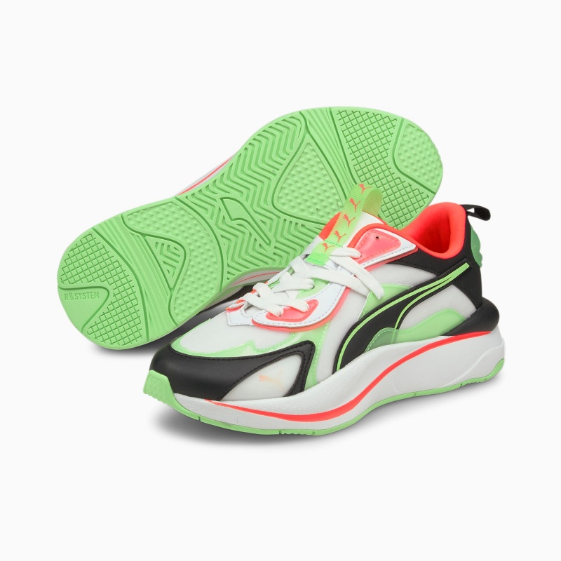 Tenis Puma RS-Curve City Lights Blancos Verdes | 20596URSF