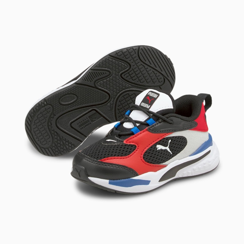 Tenis Puma RS-Fast Toddler Negros Rojos Azules | 47568VKQU
