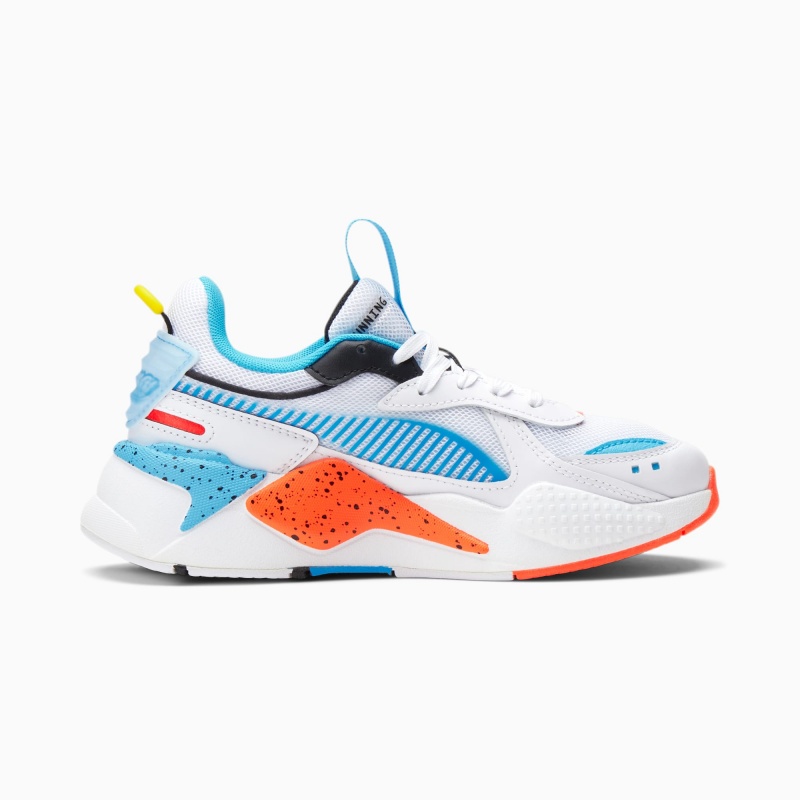 Tenis Puma RS-X Airbrush JR Blancos Rojos Azules | 70481LZAJ