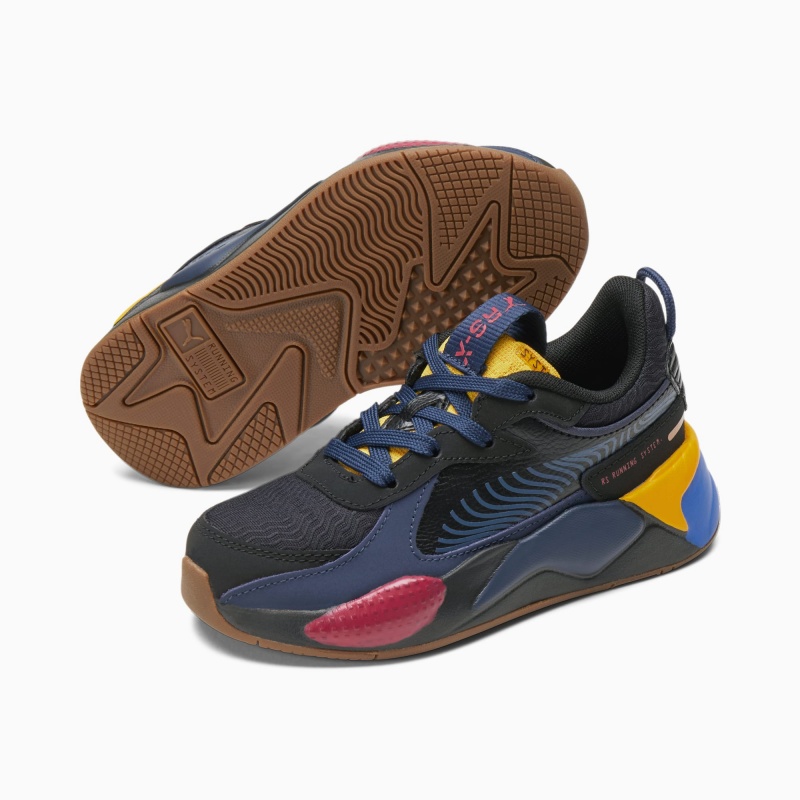 Tenis Puma RS-X Global Futurism Little Negros | 65437SLDF