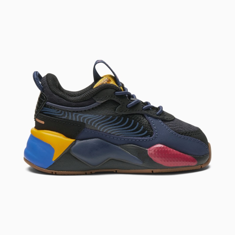 Tenis Puma RS-X Global Futurism Toddler Negros | 61547QGJE