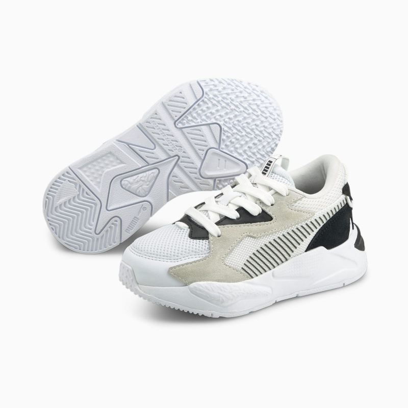 Tenis Puma RS-Z Little Blancos Negros | 12684NBUR