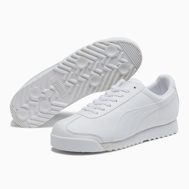 Tenis Puma Roma Basic JR Blancos Azules | 43598HYCA