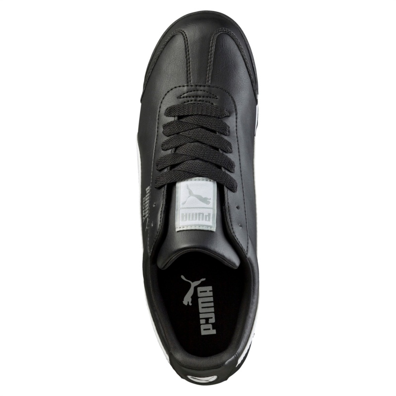 Tenis Puma Roma Basic JR Negros Blancos Plateados | 13256ZOIC