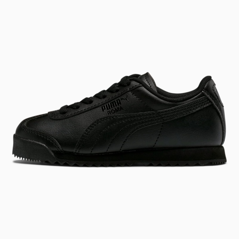 Tenis Puma Roma Basic Little Negros Negros | 50386QECZ