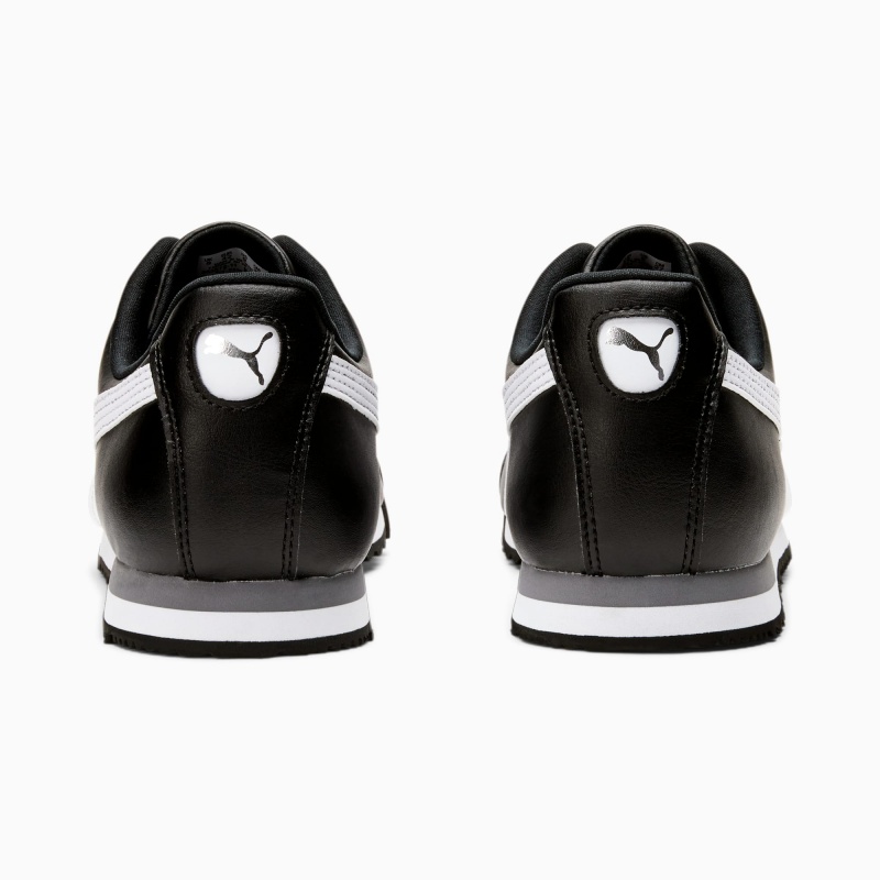 Tenis Puma Roma Basic Negros Blancos Plateados | 52418MHQY