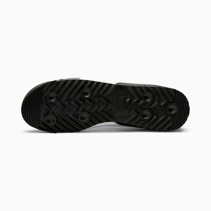Tenis Puma Roma Basic Negros Blancos Plateados | 52418MHQY