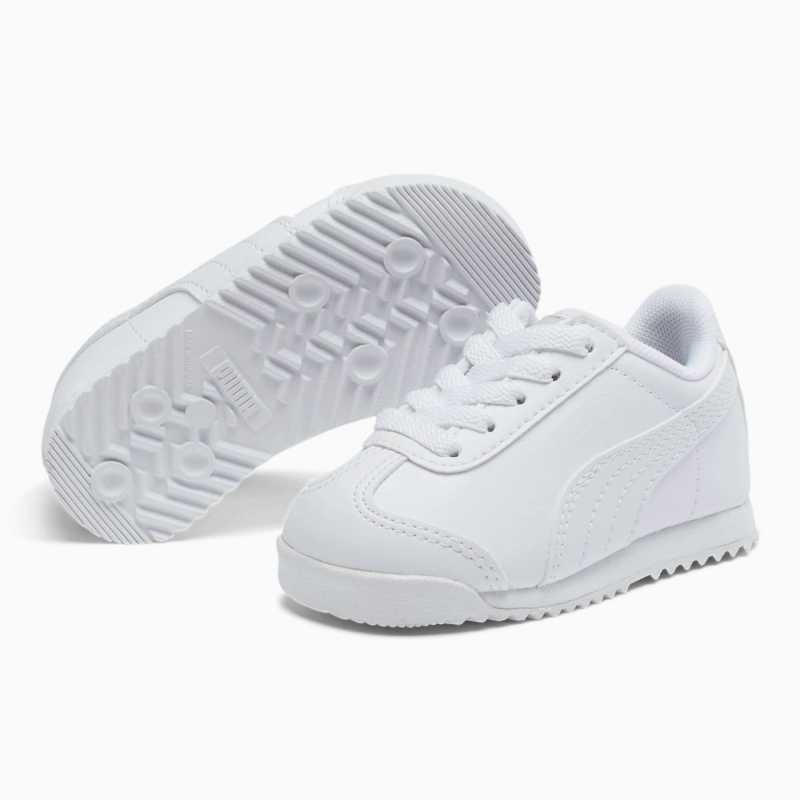 Tenis Puma Roma Basic Toddler Blancos Azules | 61034KTHM