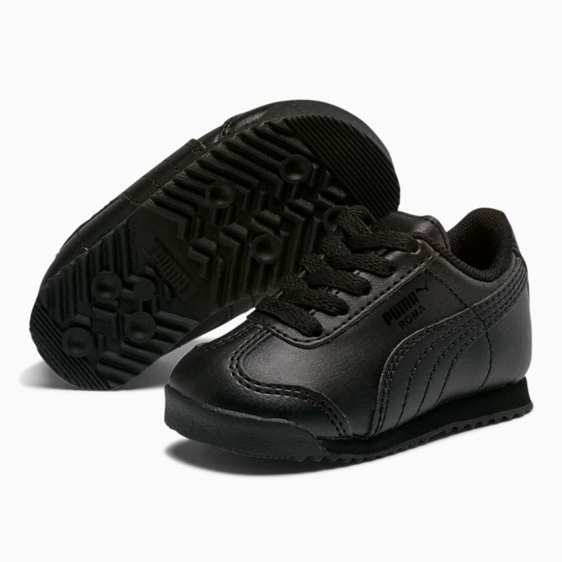 Tenis Puma Roma Basic Toddler Negros Negros | 46981HGUR