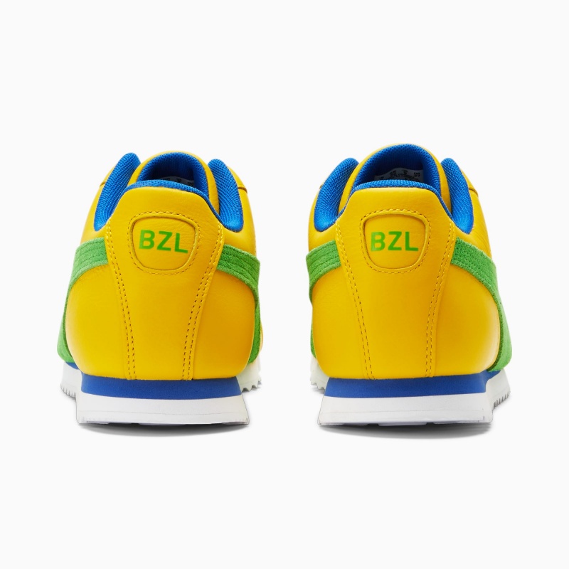 Tenis Puma Roma Brazil Verdes Azul Rey | 48192FSQM