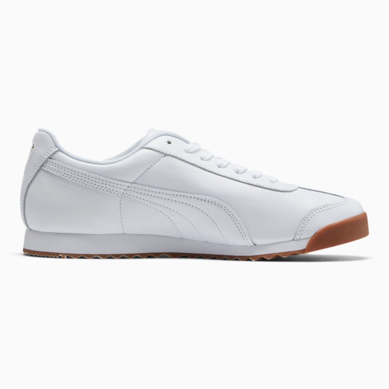 Tenis Puma Roma Classic Gum Blancos Dorados | 56183VZYD