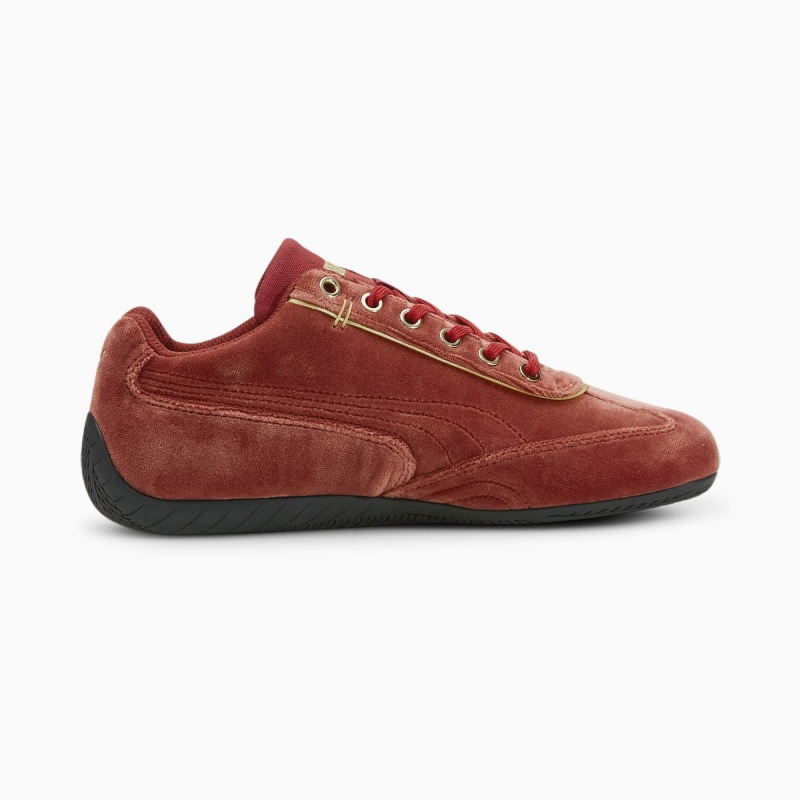 Tenis Puma Speedcat Velvet Rojos Dorados | 65328YWTG