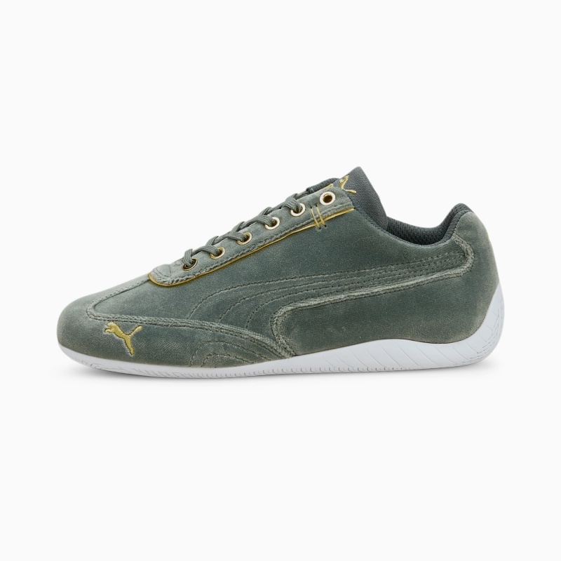 Tenis Puma Speedcat Velvet Verdes Dorados | 64210XLHC