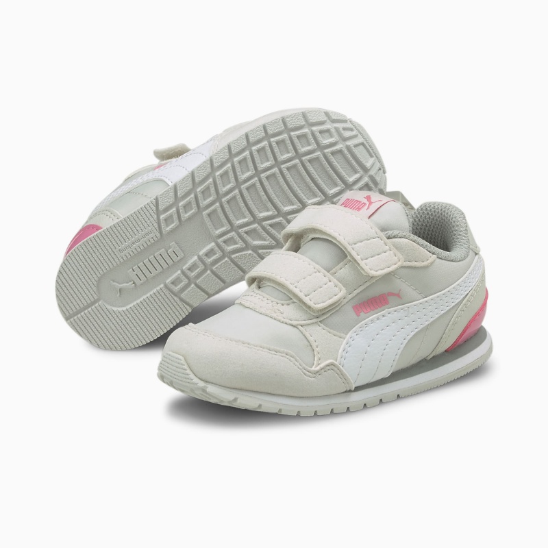Tenis Puma St Runner V2 V Toddler Blancos Rosas | 43970OCMZ