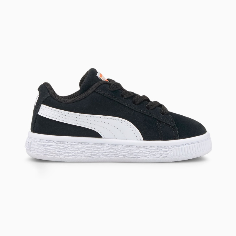 Tenis Puma Suede Calle Art Toddler Negros Naranjas | 15407AKMN