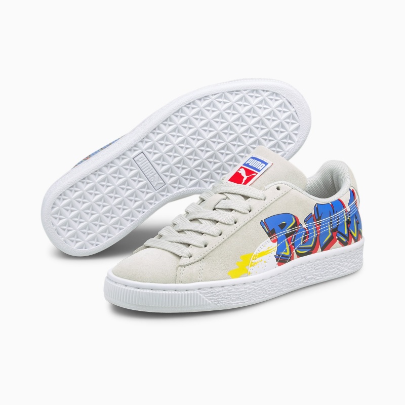Tenis Puma Suede Calle Art Youth JR Azules | 90782PSIF