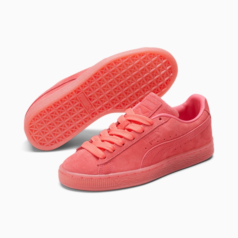 Tenis Puma Suede Classic Mono Iced JR Coral | 49675RTGQ