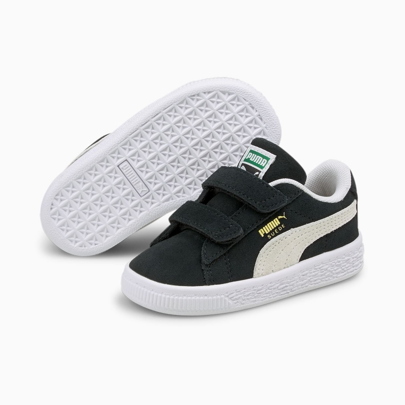 Tenis Puma Suede Classic XXI AC Toddler Negros Blancos | 48756ZELK