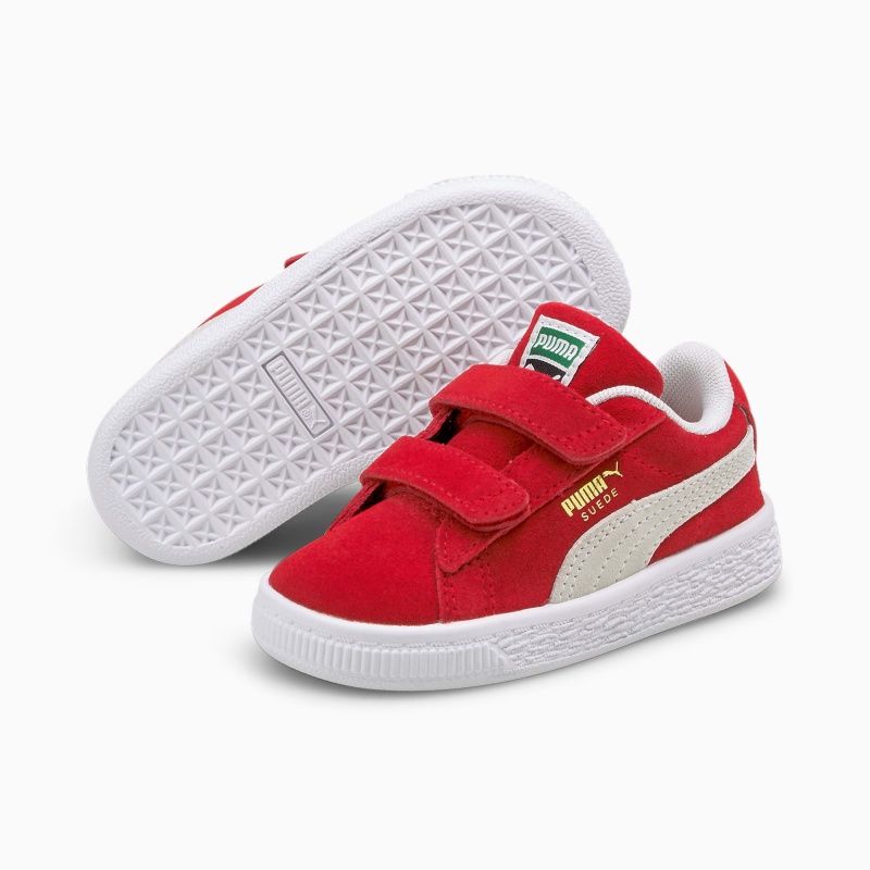 Tenis Puma Suede Classic XXI AC Toddler Rojos Blancos | 63184WSPJ