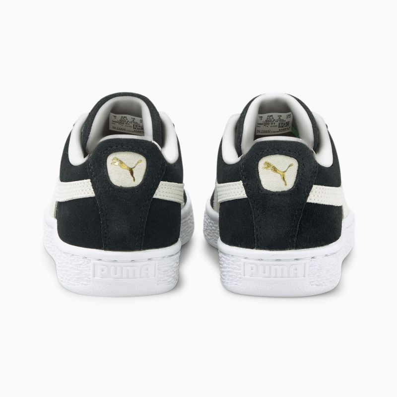 Tenis Puma Suede Classic XXI JR Negros Blancos | 23947YQBD