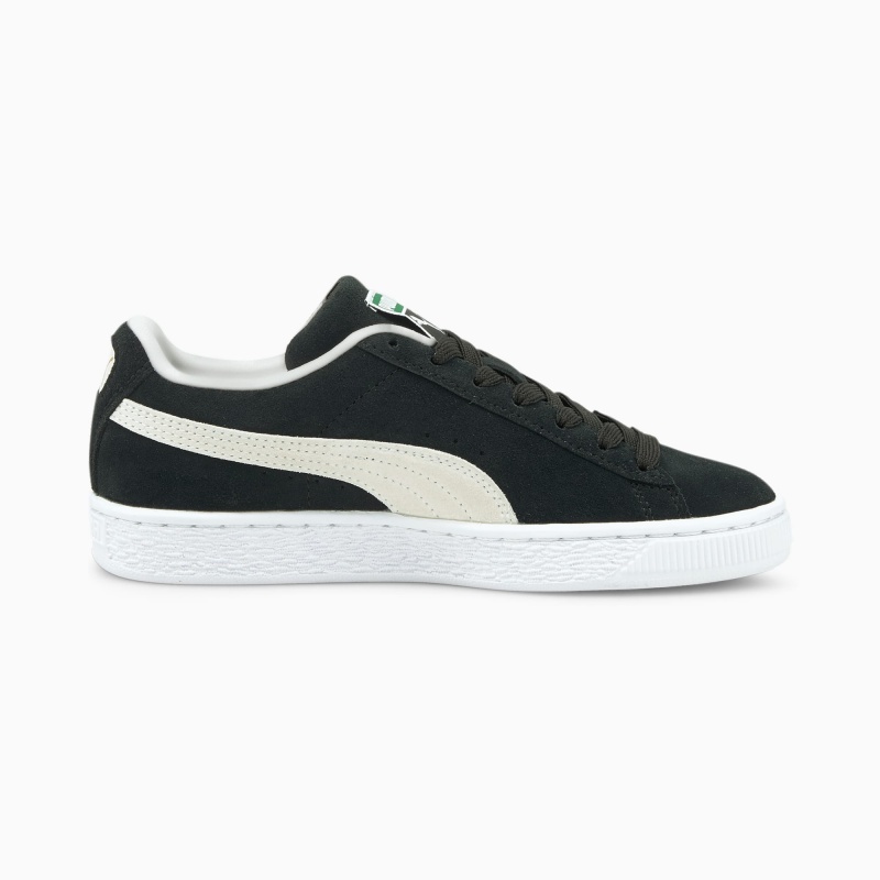 Tenis Puma Suede Classic XXI JR Negros Blancos | 23947YQBD