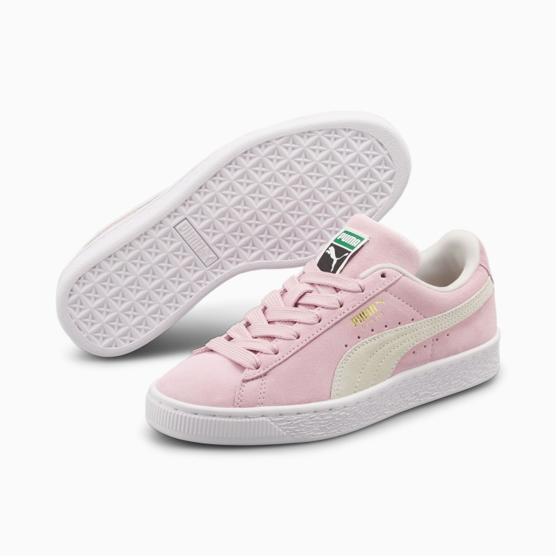 Tenis Puma Suede Classic XXI JR Rosas Blancos | 54296YORL
