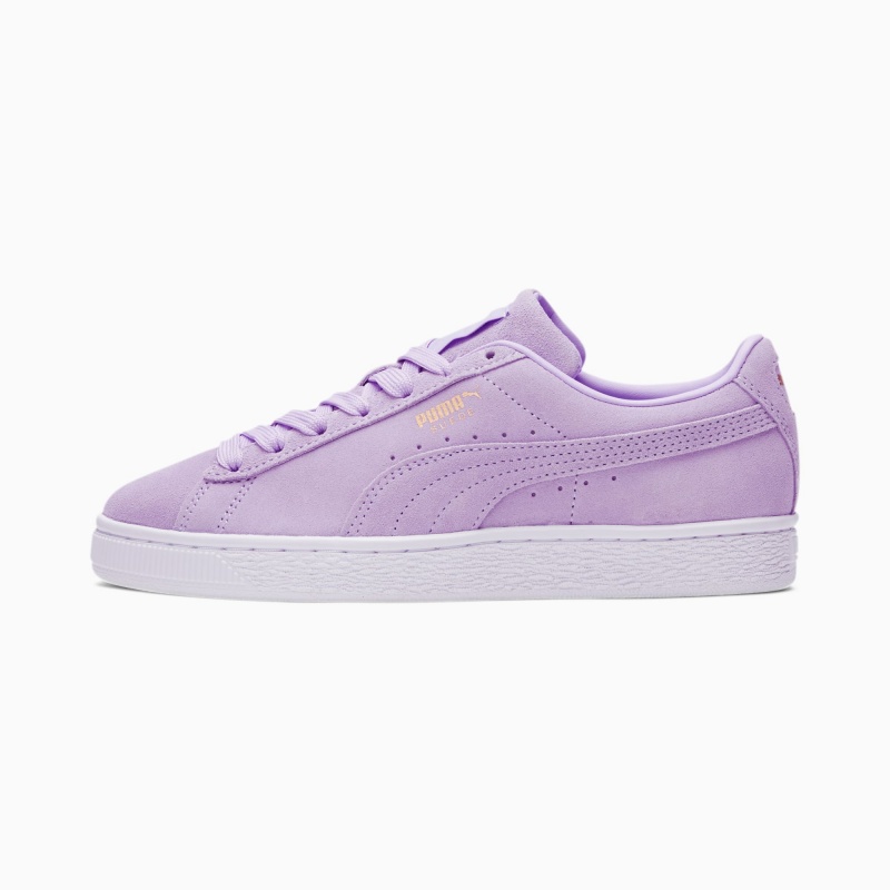 Tenis Puma Suede Classic XXI Lavanda Claro Dorados | 21708WHFL