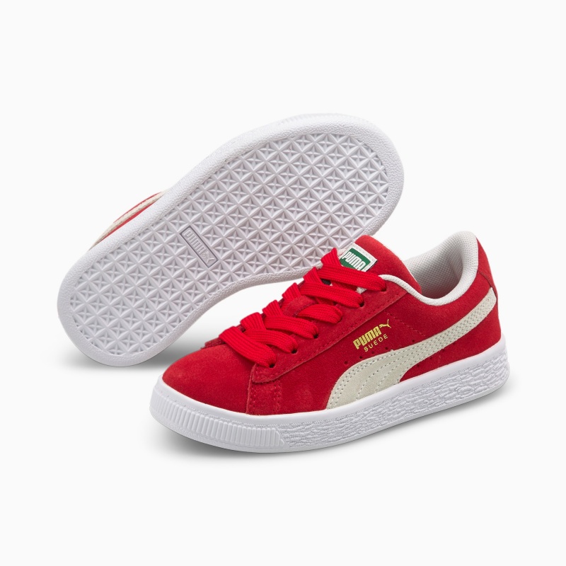 Tenis Puma Suede Classic XXI Little Rojos Blancos | 24701CBTK
