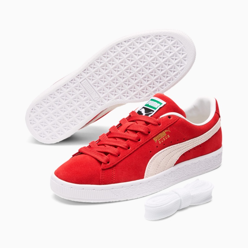 Tenis Puma Suede Classic XXI Rojos Blancos | 08432EXIB
