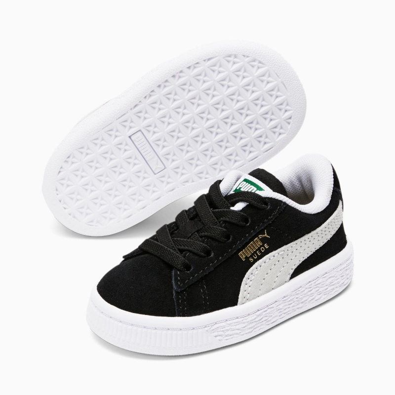 Tenis Puma Suede Classic XXI Toddler Negros Blancos | 60931FIHL