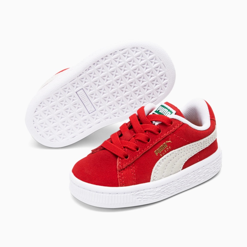 Tenis Puma Suede Classic XXI Toddler Rojos Blancos | 64359OKVW