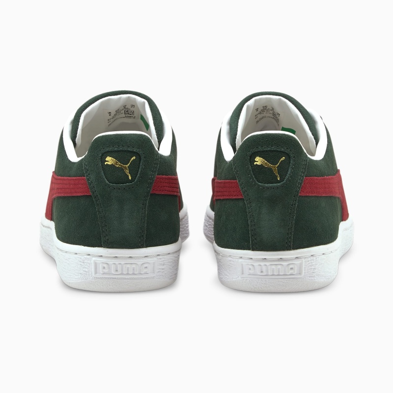 Tenis Puma Suede Classic XXI Verdes Rojos Blancos | 59230UXRV