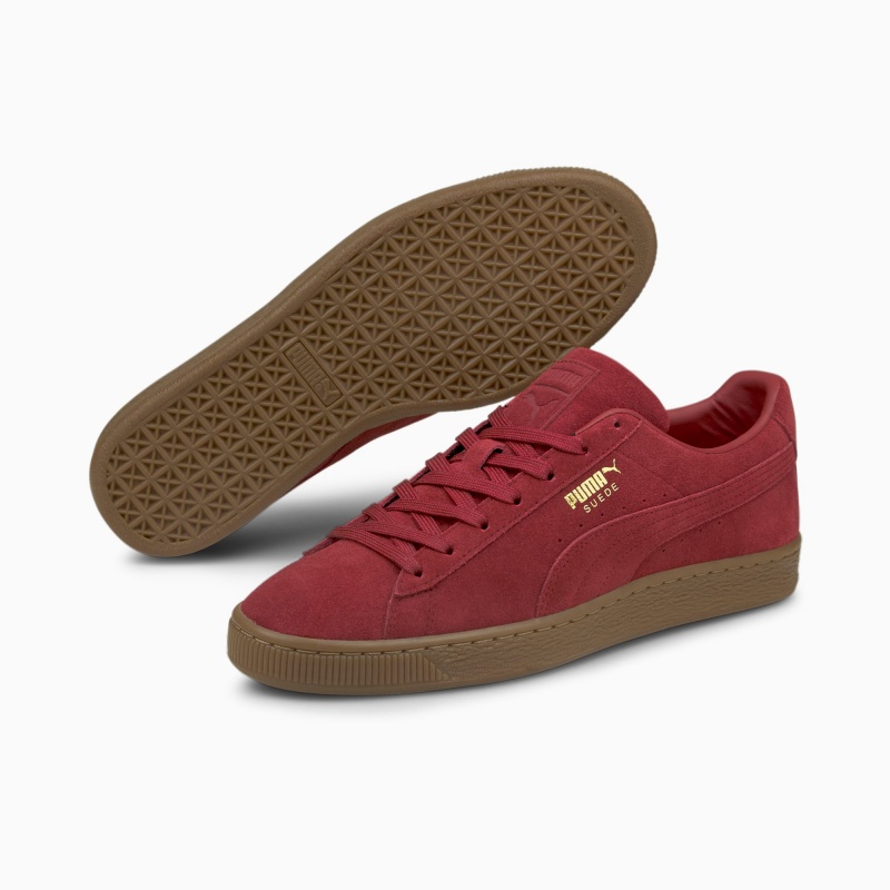 Tenis Puma Suede Gum Rojos | 95206XGOU