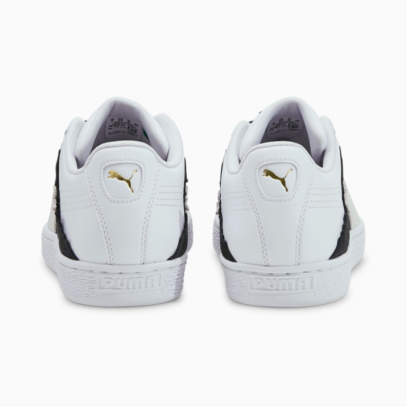 Tenis Puma Suede Layers Negros Blancos | 76403XNWH