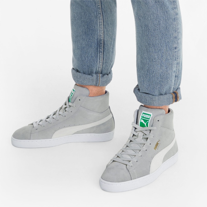 Tenis Puma Suede Mid XXI Blancos | 87195CJVN