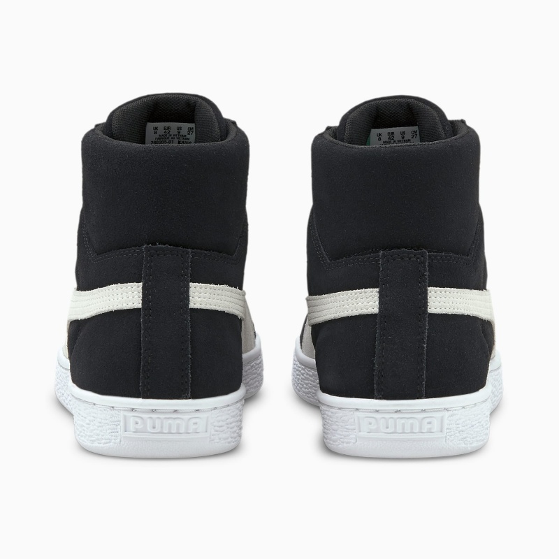 Tenis Puma Suede Mid XXI Negros Blancos Verdes | 83520UCNR