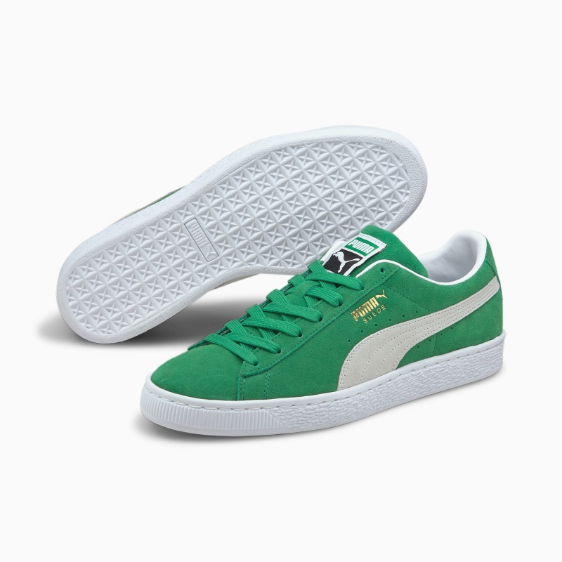 Tenis Puma Suede Teams Verdes Blancos | 89213TVWJ