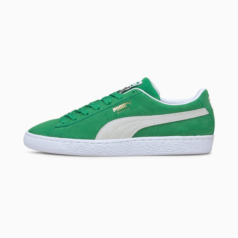Tenis Puma Suede Teams Verdes Blancos | 89213TVWJ