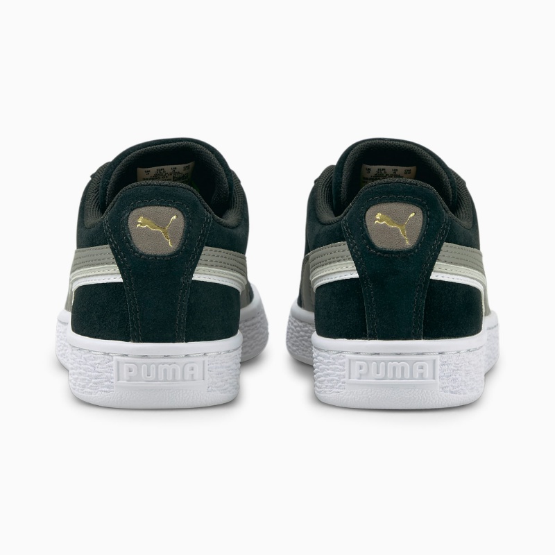 Tenis Puma Suede Triplex JR Negros Blancos | 62019LGDP