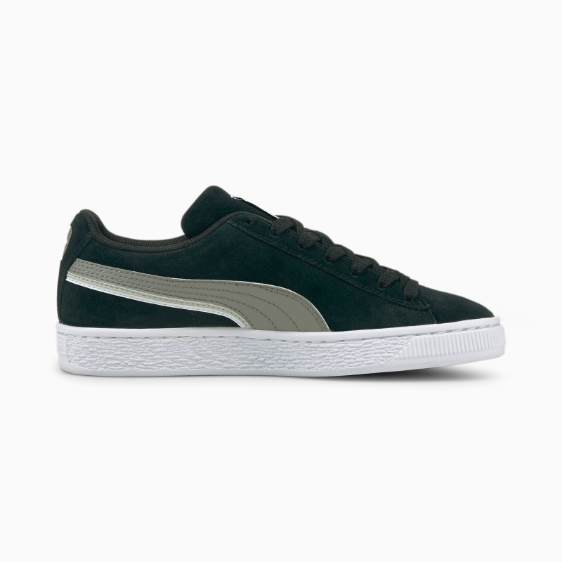 Tenis Puma Suede Triplex JR Negros Blancos | 62019LGDP