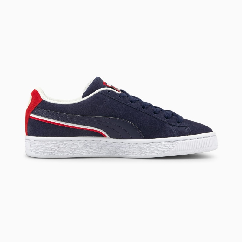 Tenis Puma Suede Triplex JR Rojos Blancos | 48531XOFI