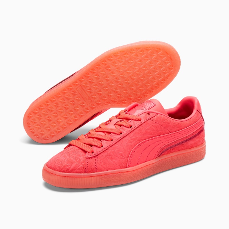 Tenis Puma Suede Triplex Mono Rosas Rojos | 64385UGAK