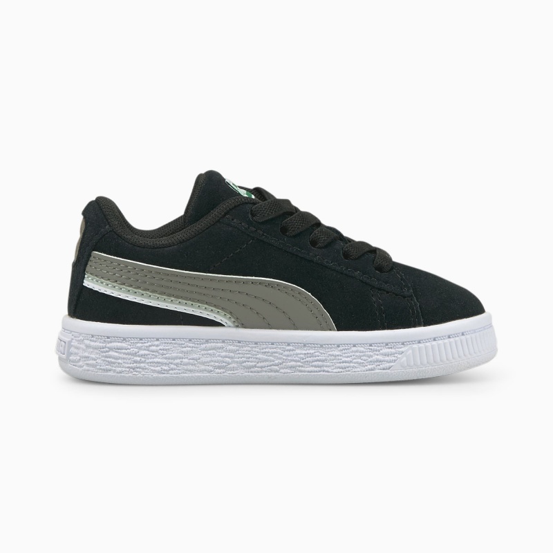 Tenis Puma Suede Triplex Toddler Negros Blancos | 56813QAPJ