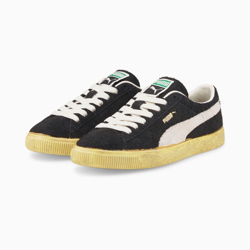 Tenis Puma Suede VTG The NeverWorn Negros Blancos Amarillos | 47915UQZG