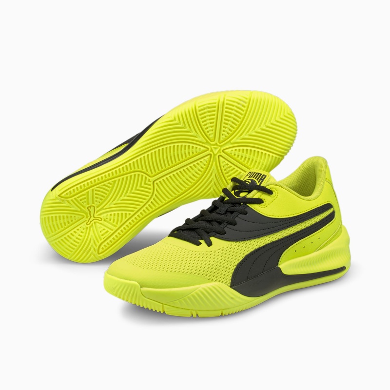 Tenis Puma Triple Basketball Amarillos Negros | 76289BFOU