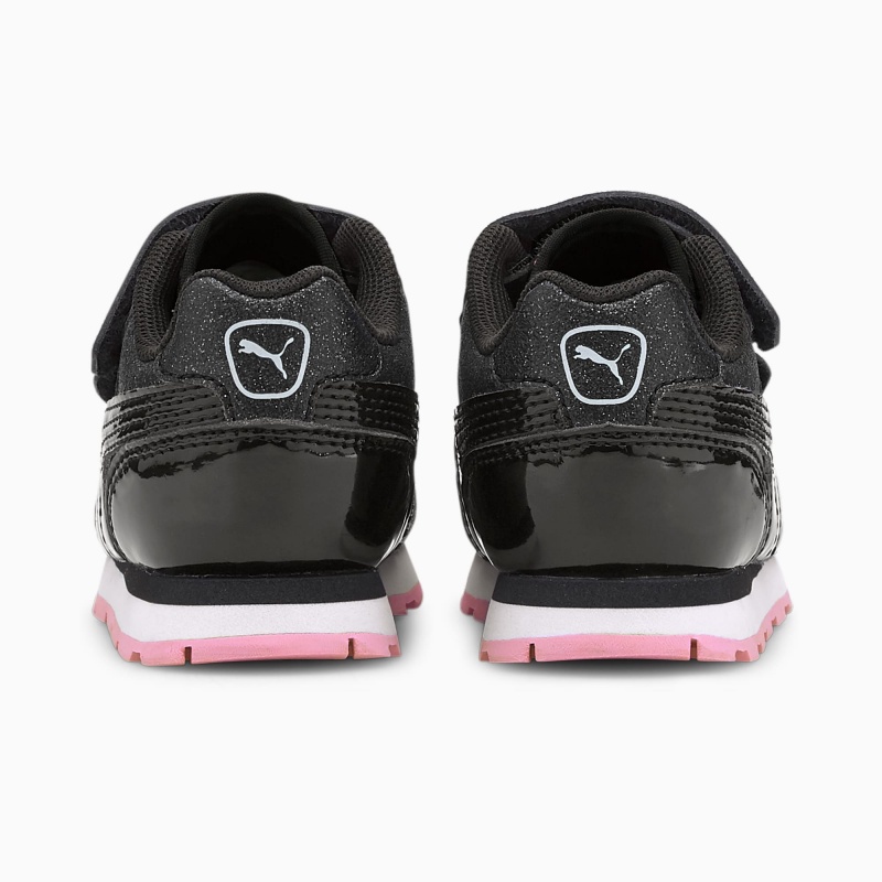 Tenis Puma Vista Glitz Toddler Negros Negros Rosas | 96153SCTG