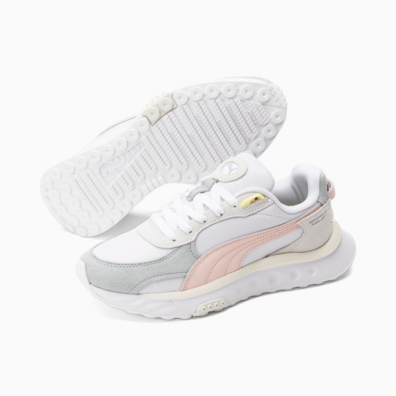 Tenis Puma Wild Rider Rollin Azules Blancos | 59136YAQN
