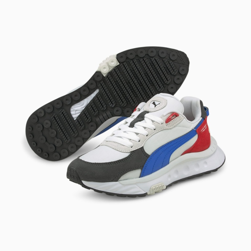 Tenis Puma Wild Rider Rollin' Jr Blancos | 98210MYGA