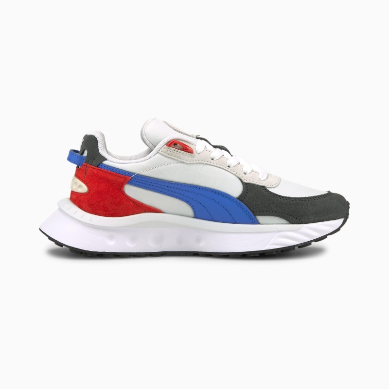 Tenis Puma Wild Rider Rollin' Jr Blancos | 98210MYGA